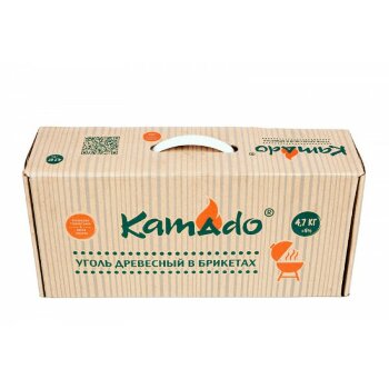 Брикеты для гриля угольные Kamado, коробка 4,7 кг
