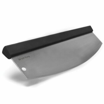Изогнутый нож для пиццы Mezzaluna, нержавеющая сталь